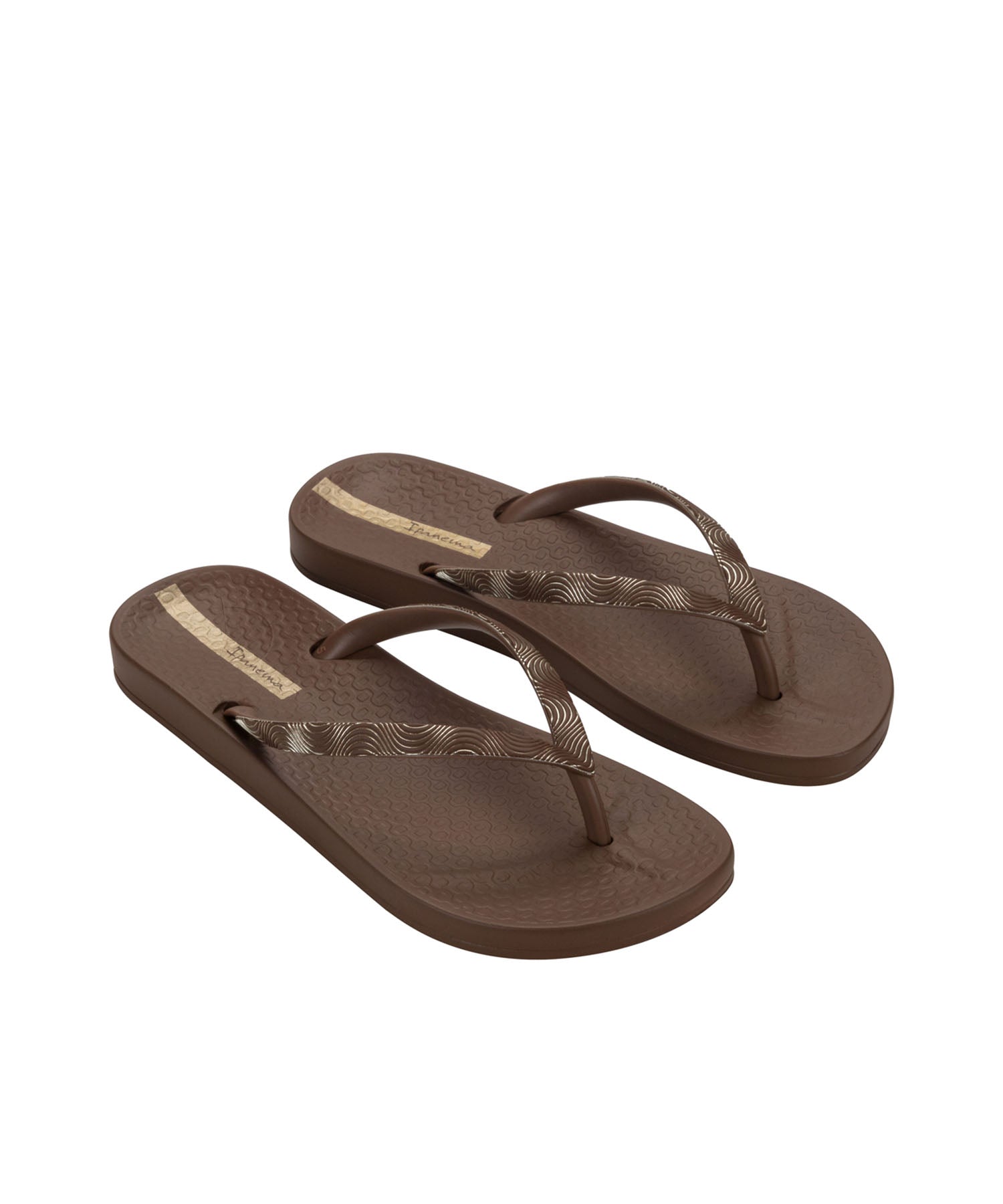 【TOTEME】クロコ型押し ビーチサンダル ダークブラウン Ipanema MESH IX